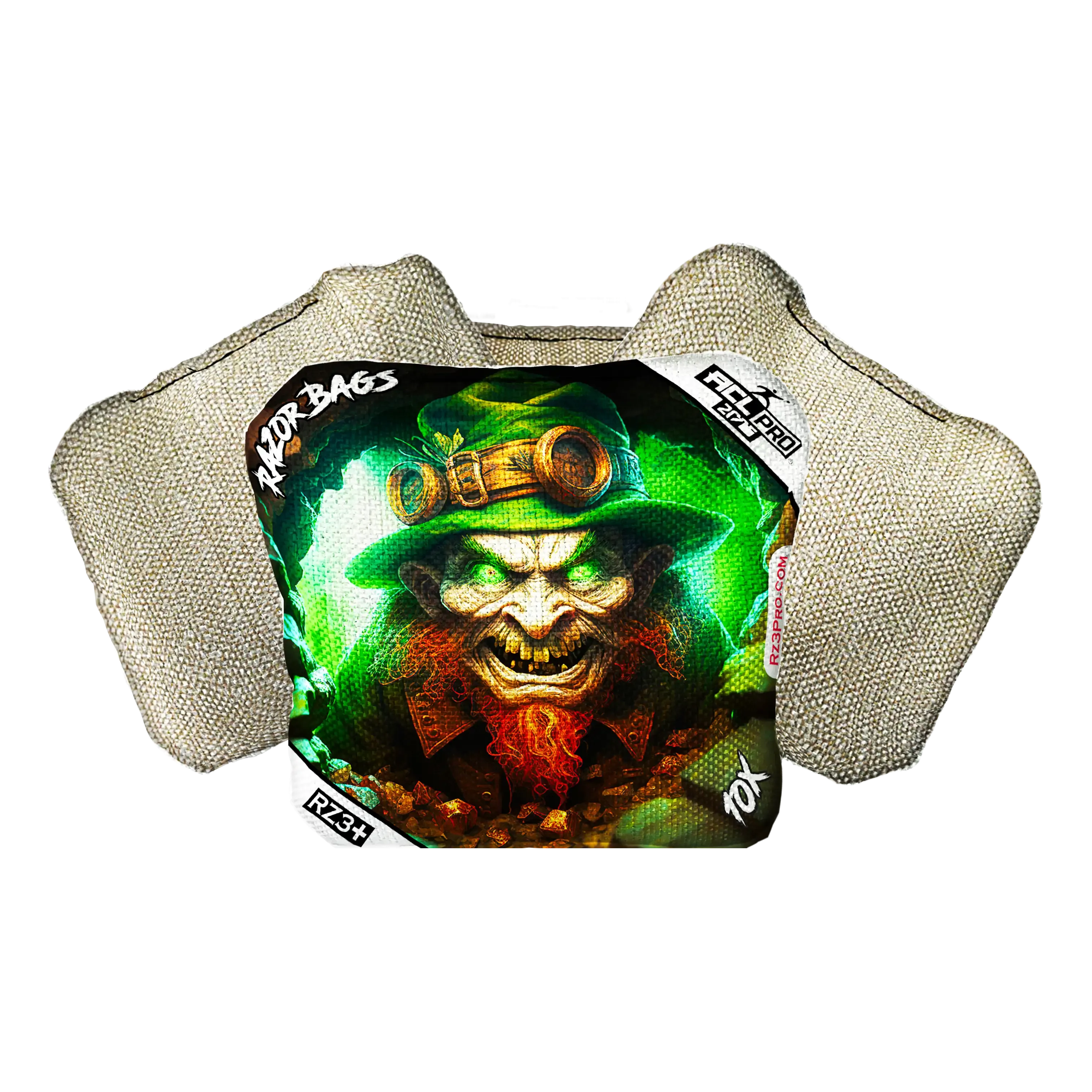 10X | Leprechaun Cave | ACL PRO Razor Cornhole Bags