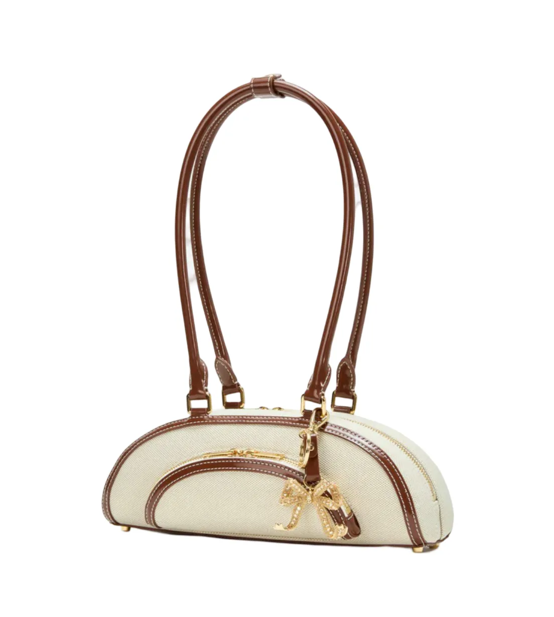 Canvas Curved Shoulder Bag