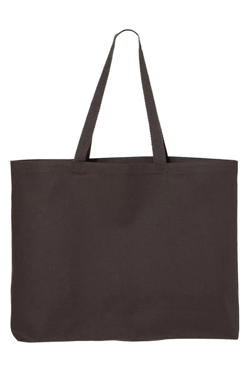 Checkered Loved Canvas Jumbo Tote