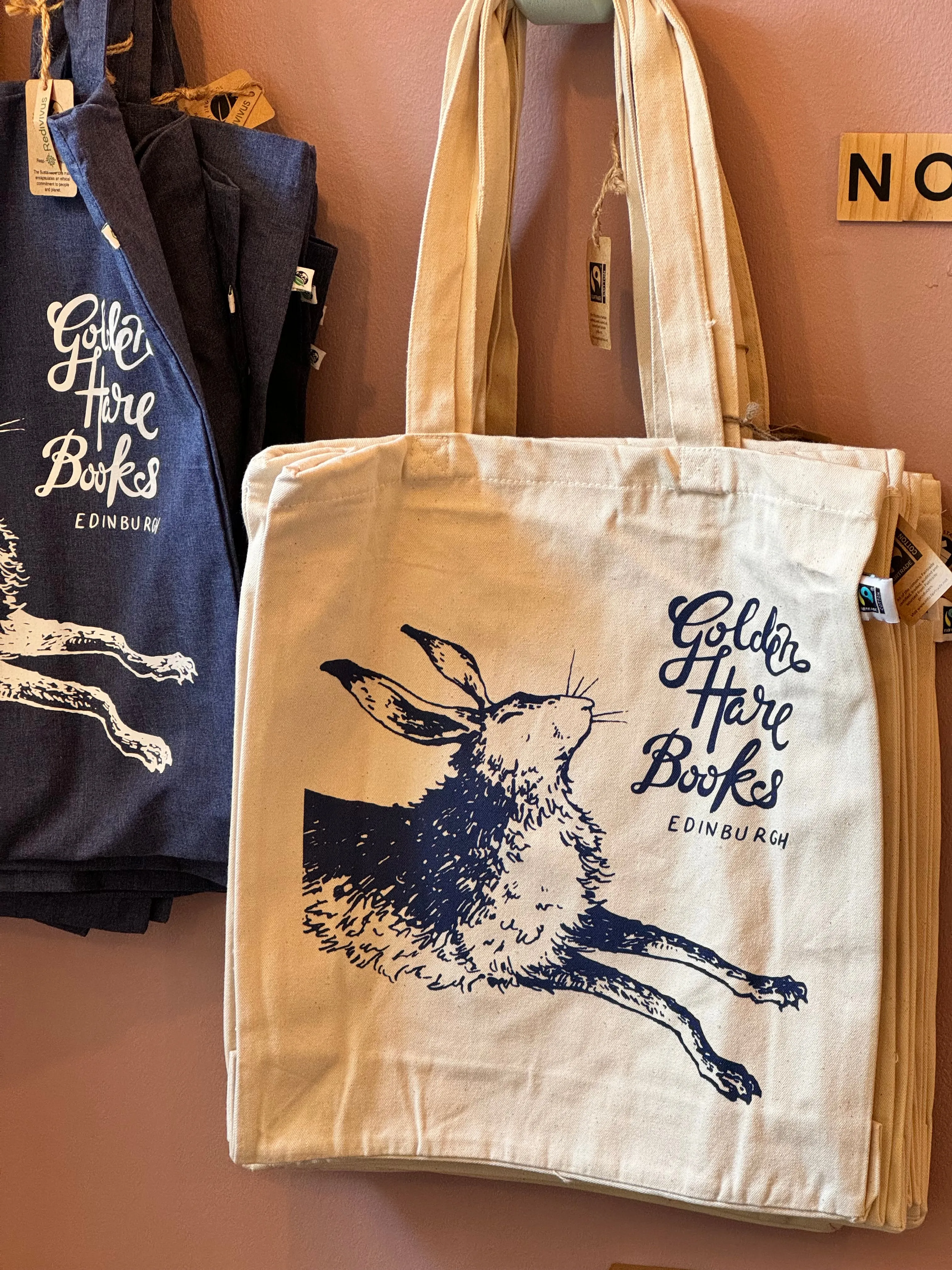 Golden Hare Books tote bag - organic cotton