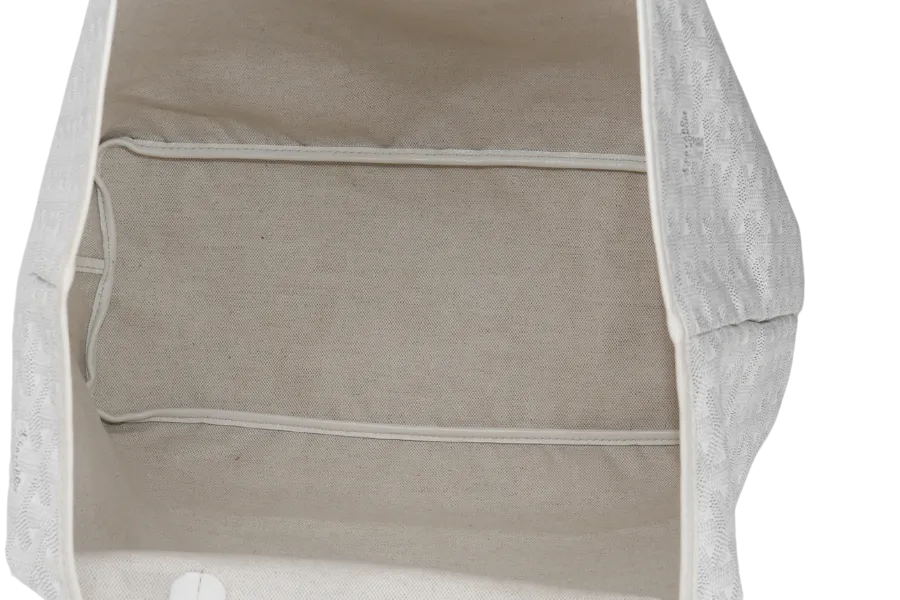 GOYARD SAINT LOUIS PM WHITE WITH DUST COVER