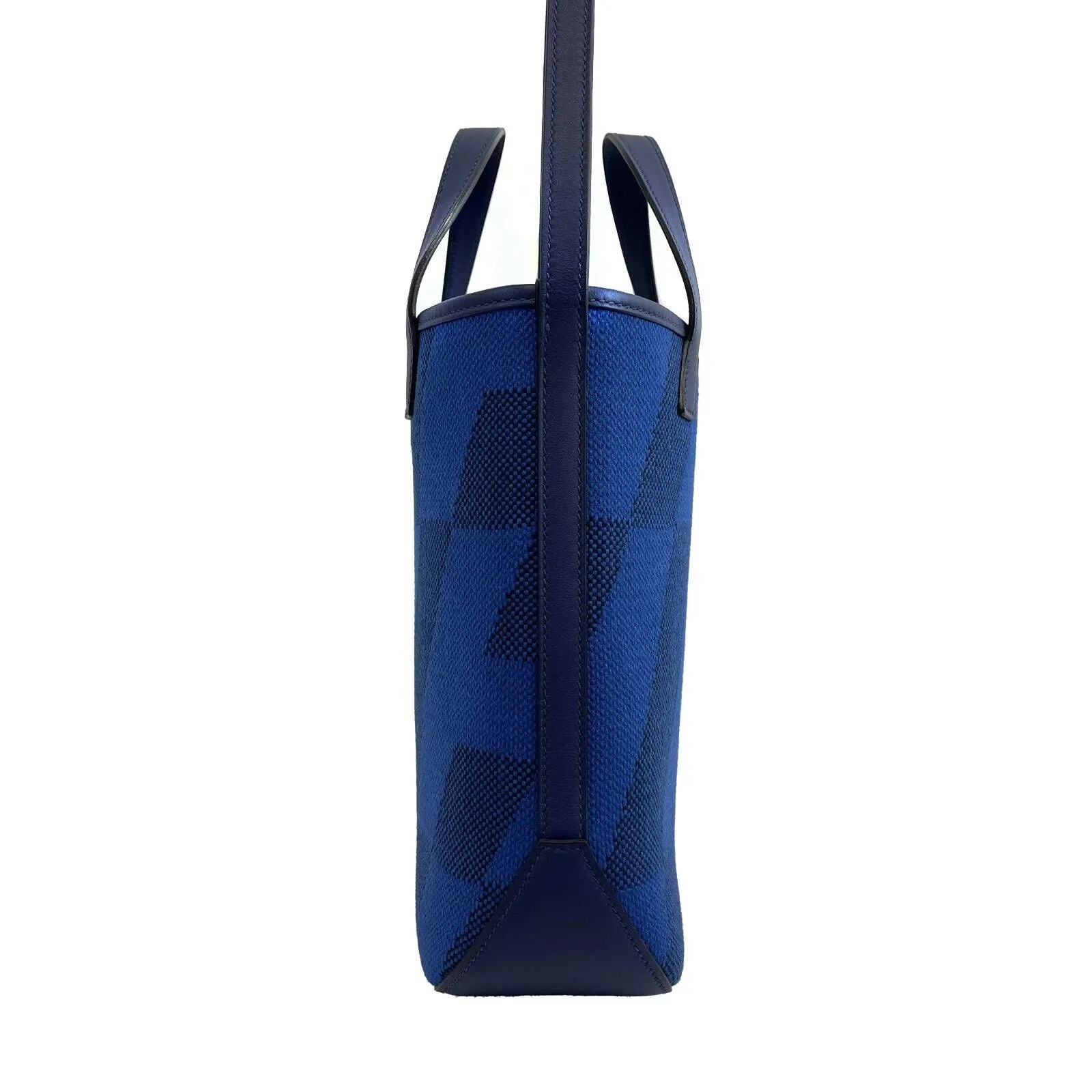 Hermes - NEW Cabas H en Biais Swift Toile Canvas 27 (Blue limited edition) Tote w/ Shoulder Strap