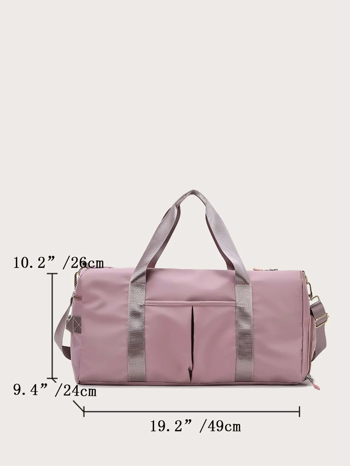 Large Capacity Duffel Bag - Dusty Pink- FD ⚡