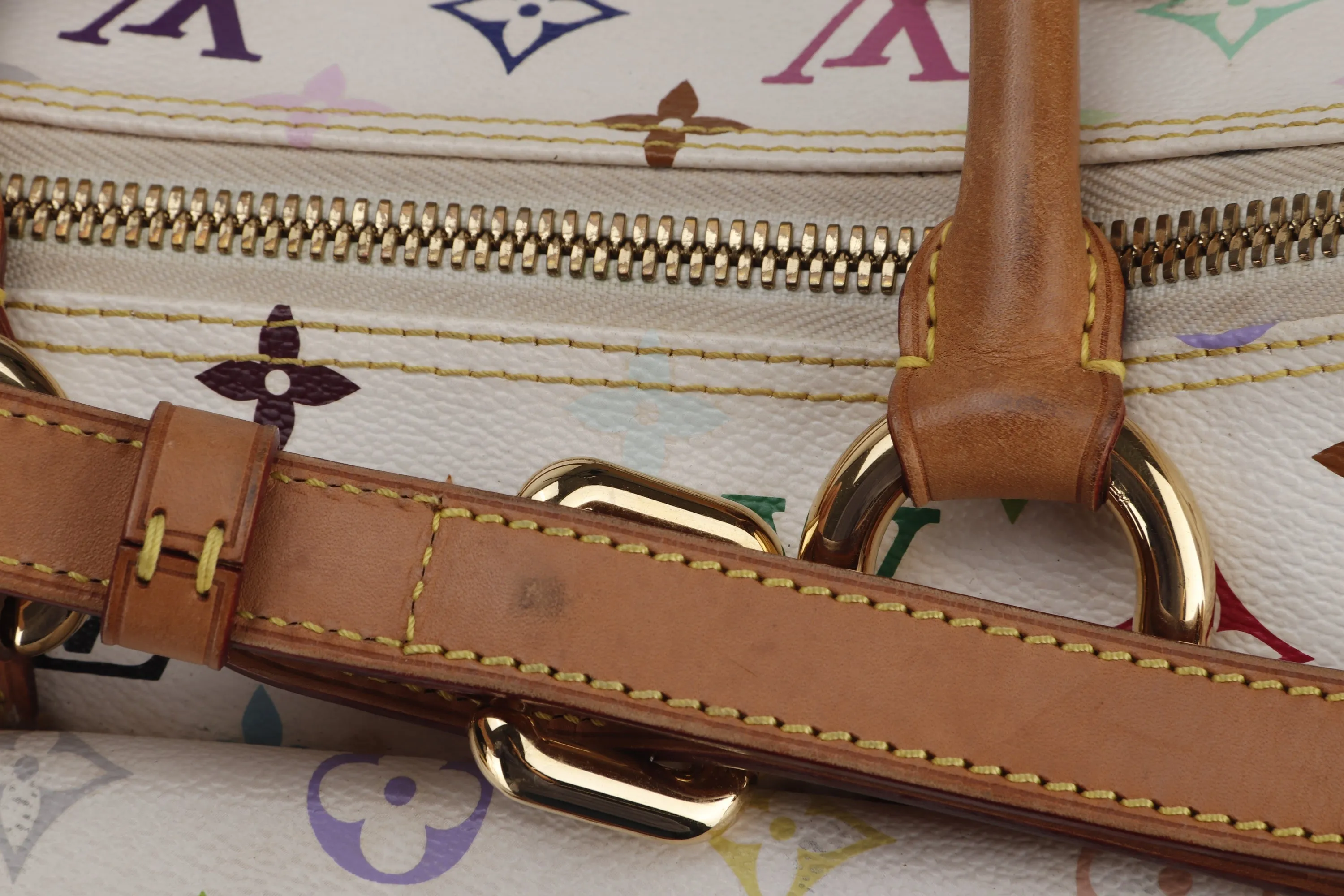 LOUIS VUITTON TAKASHI MURAKAMI MULTICOLOR BAG, WITH STRAP & DUST COVER
