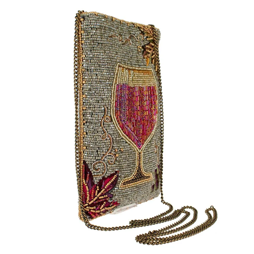Mary Frances Wine Time Crossbody Phone Bag