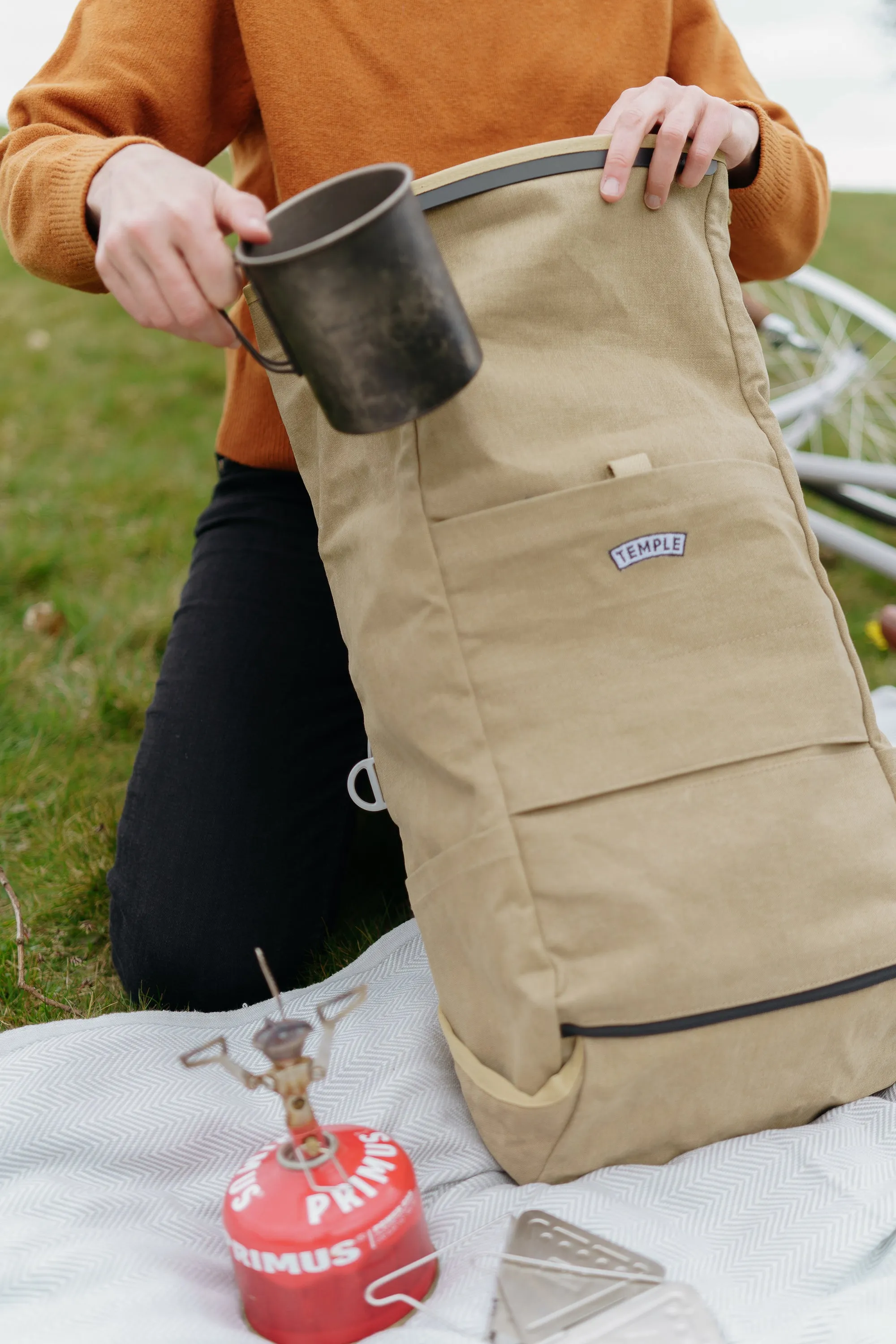 Temple Pannier Backpack - Sandstone