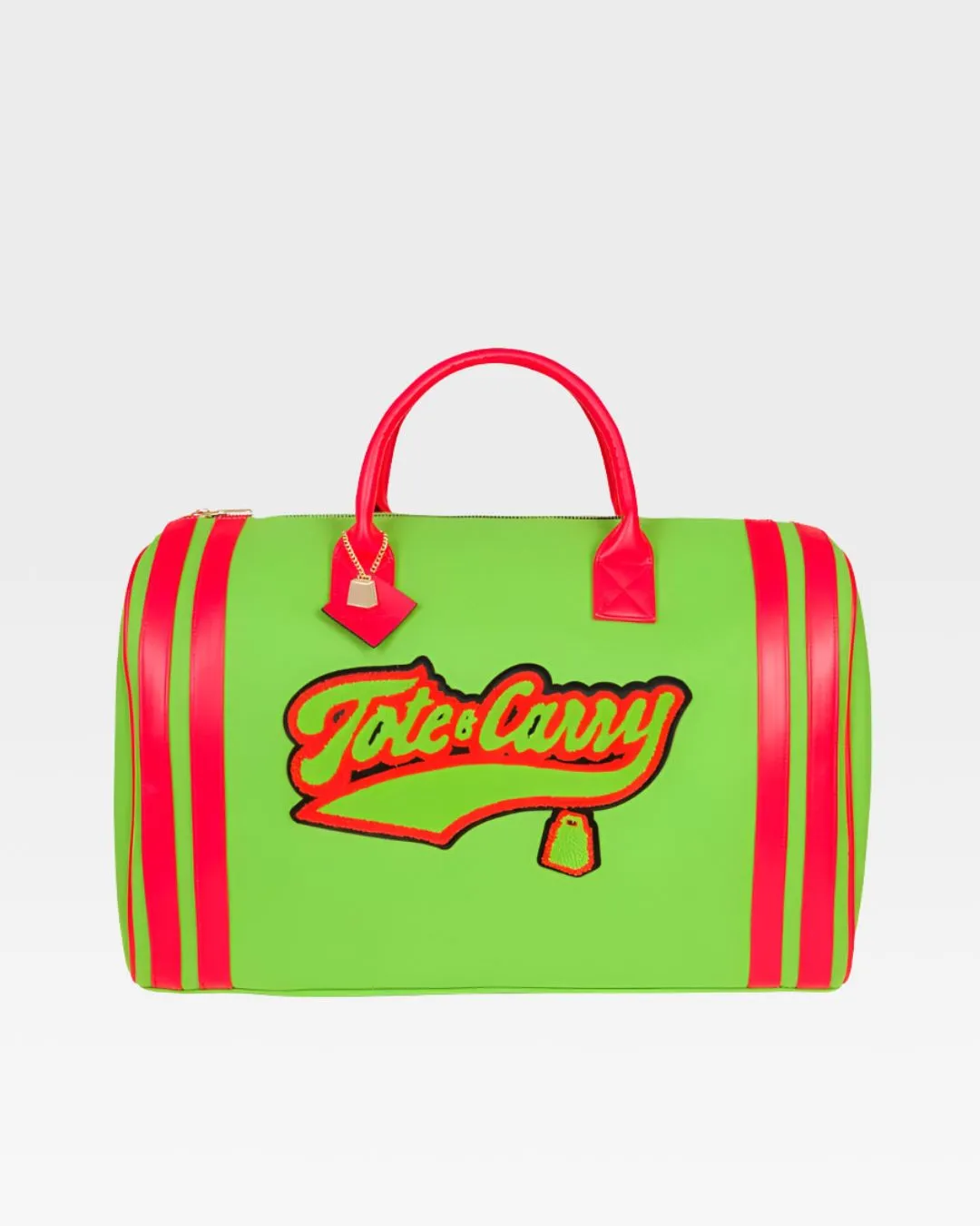 Varsity Duffle Bag in Green