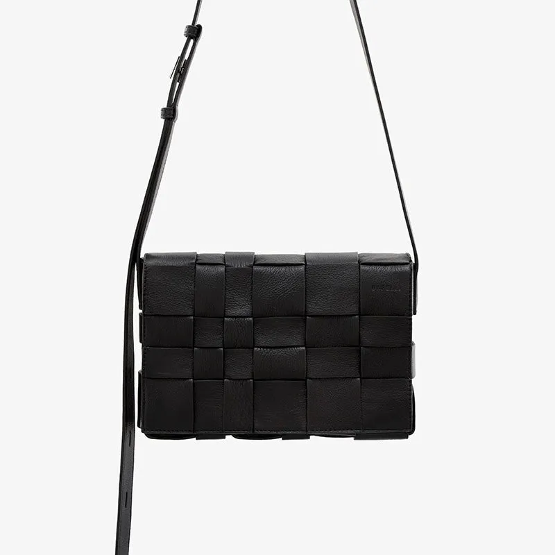 Woven Leather Box Bag